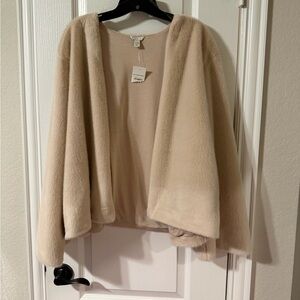 Cato Cream Women's Poncho